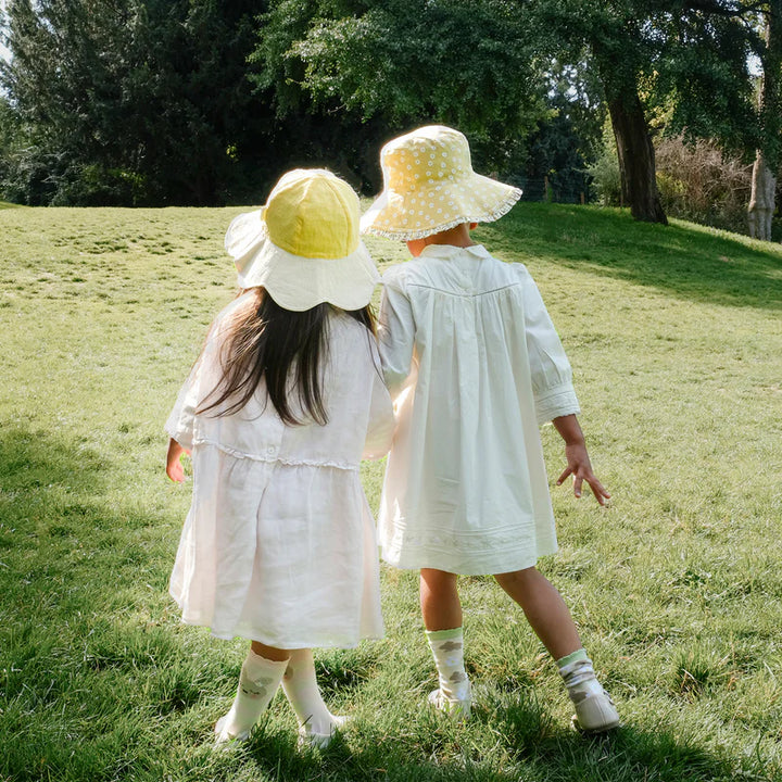 PETAL RUFFLE REVERSIBLE SUN HAT