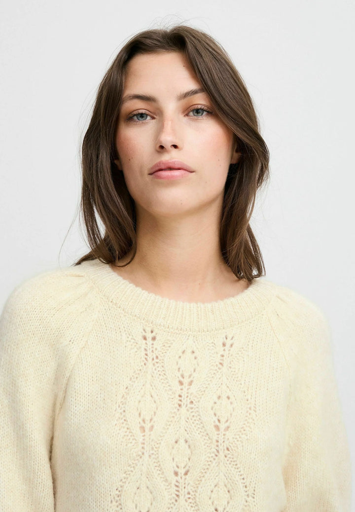 BIRCH MELANGE OKSANA SHORT SLEEVE JUMPER