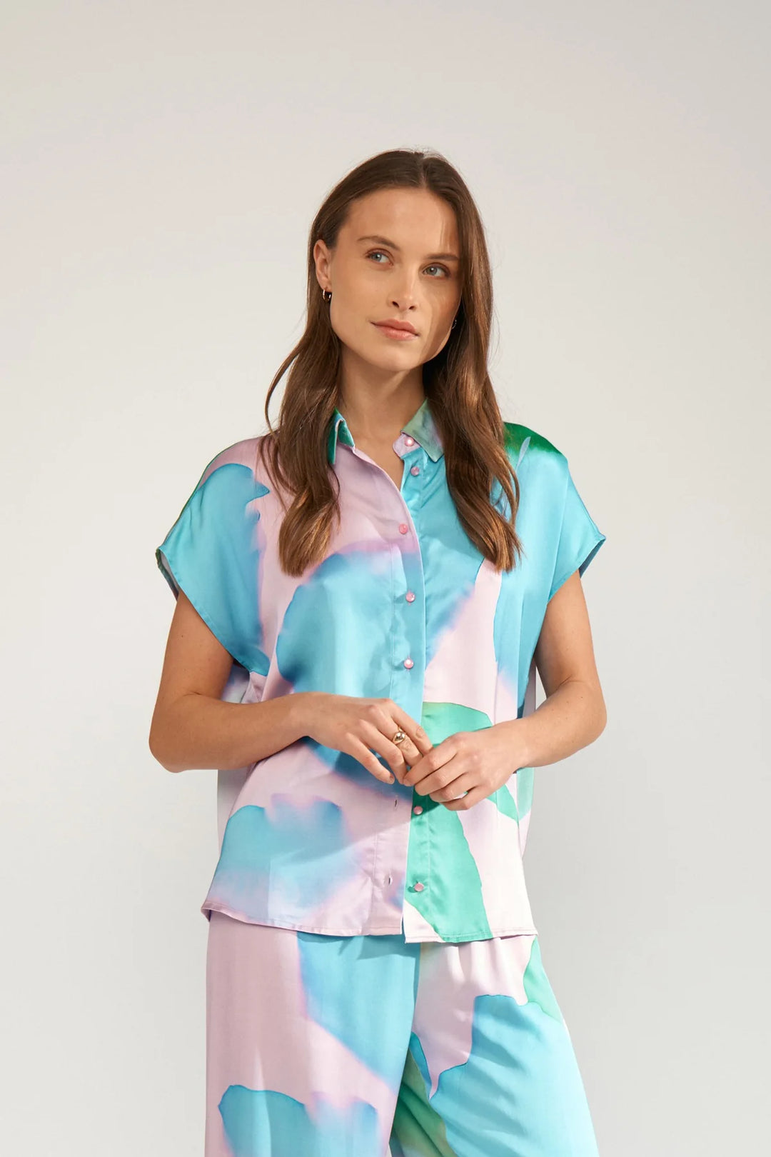 ORCHID BLOOM SUNLEE SHIRT