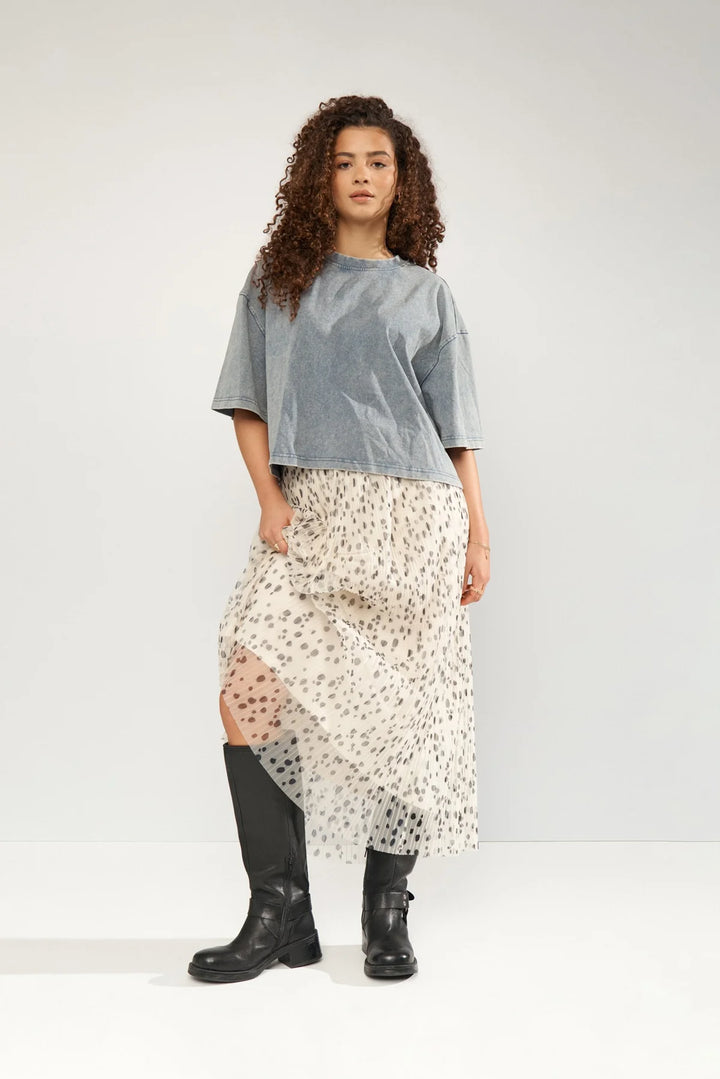 PRISTINE DALMA MESH SKIRT