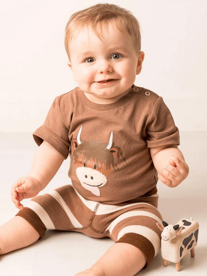 NEUTRAL HAMISH COW TEE