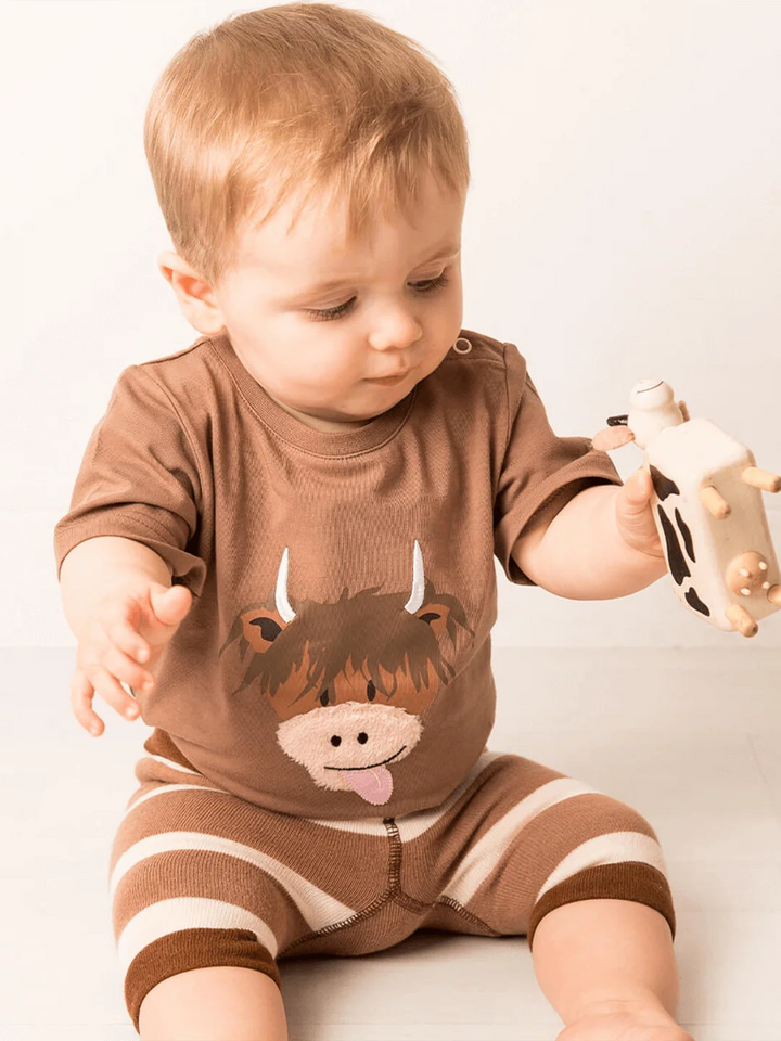 NEUTRAL HAMISH COW TEE
