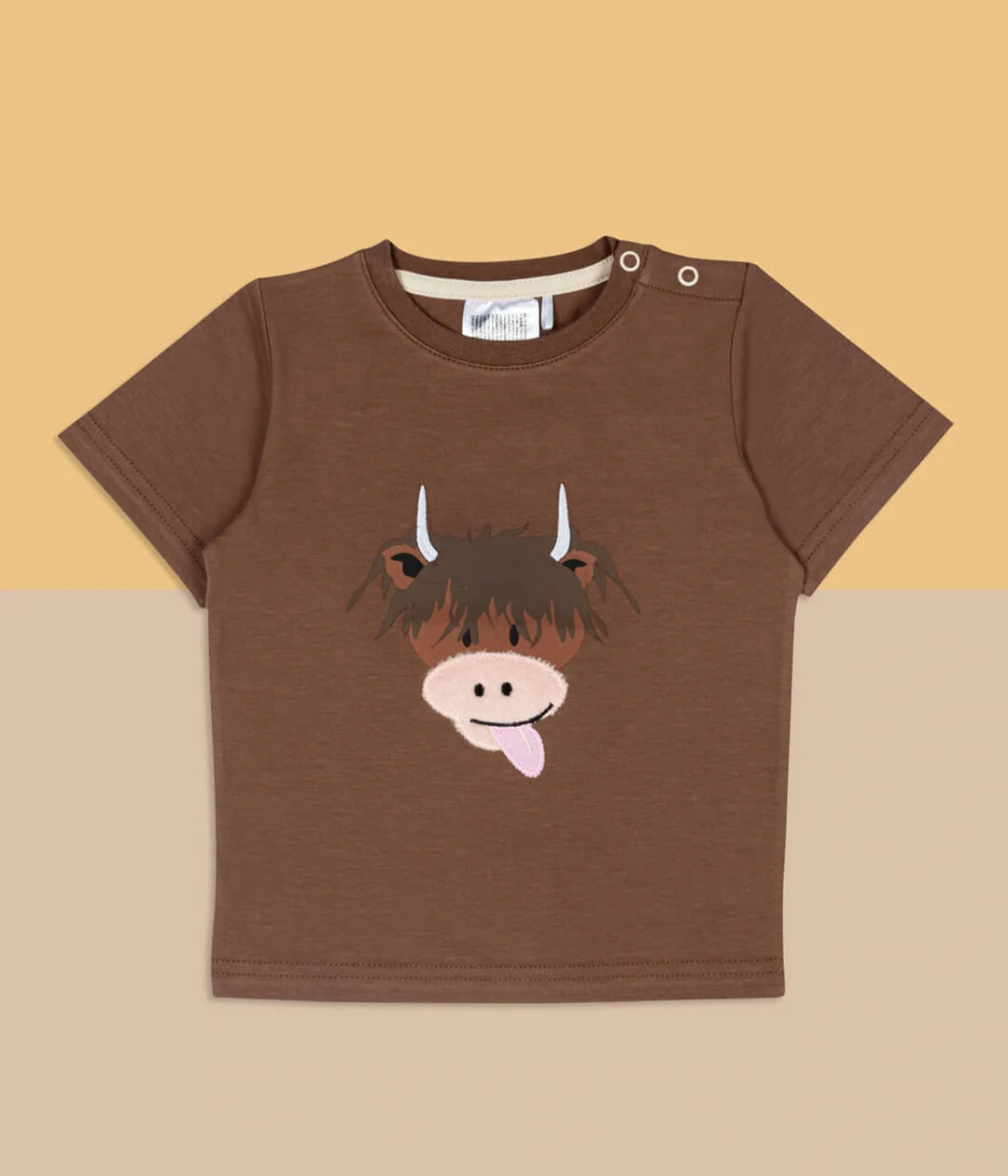 NEUTRAL HAMISH COW TEE