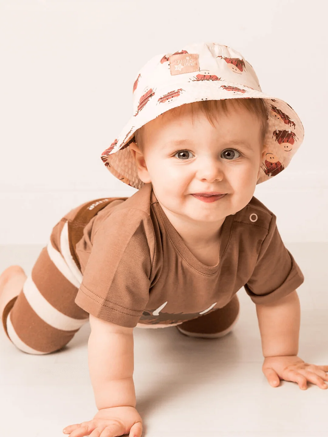 NEUTRAL HAMISH COW SUMMER HAT