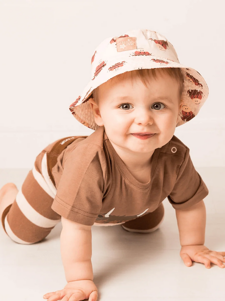 NEUTRAL HAMISH COW SUMMER HAT