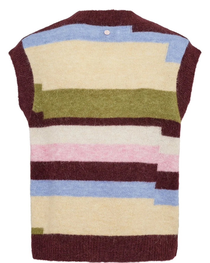 FIG RIETTE PIXEL STRIPE VEST