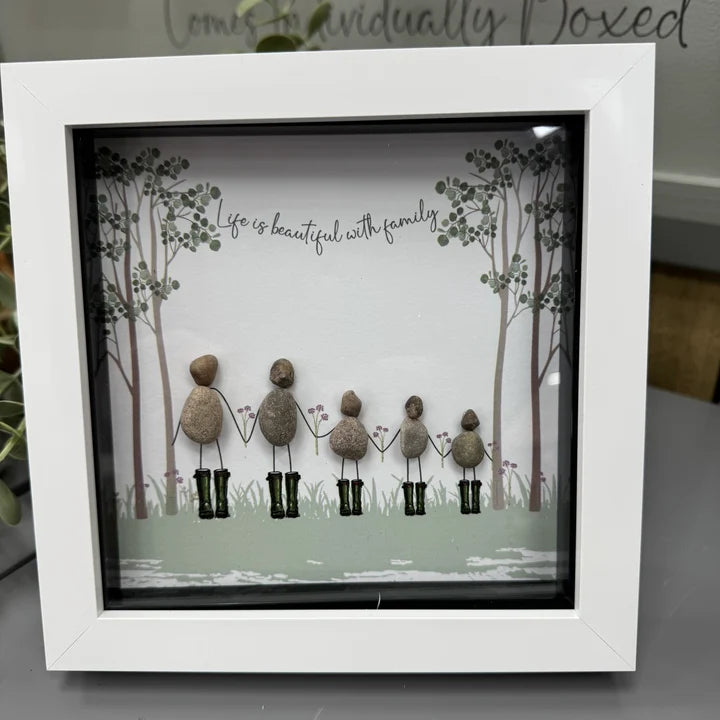 Midi Pebble - White - Family Welly - Life is beautiful with family (5)