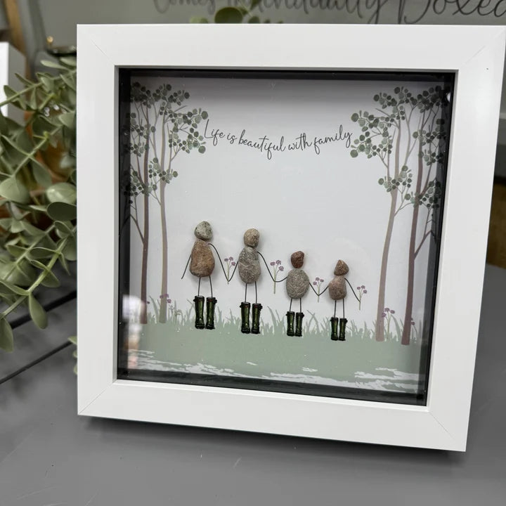 Midi Pebble - White - Family Welly - Life is beautiful with family (4)