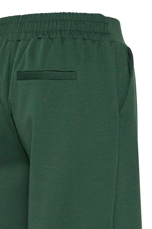 RIZETTA WIDE TROUSER CROPPED  GREEN