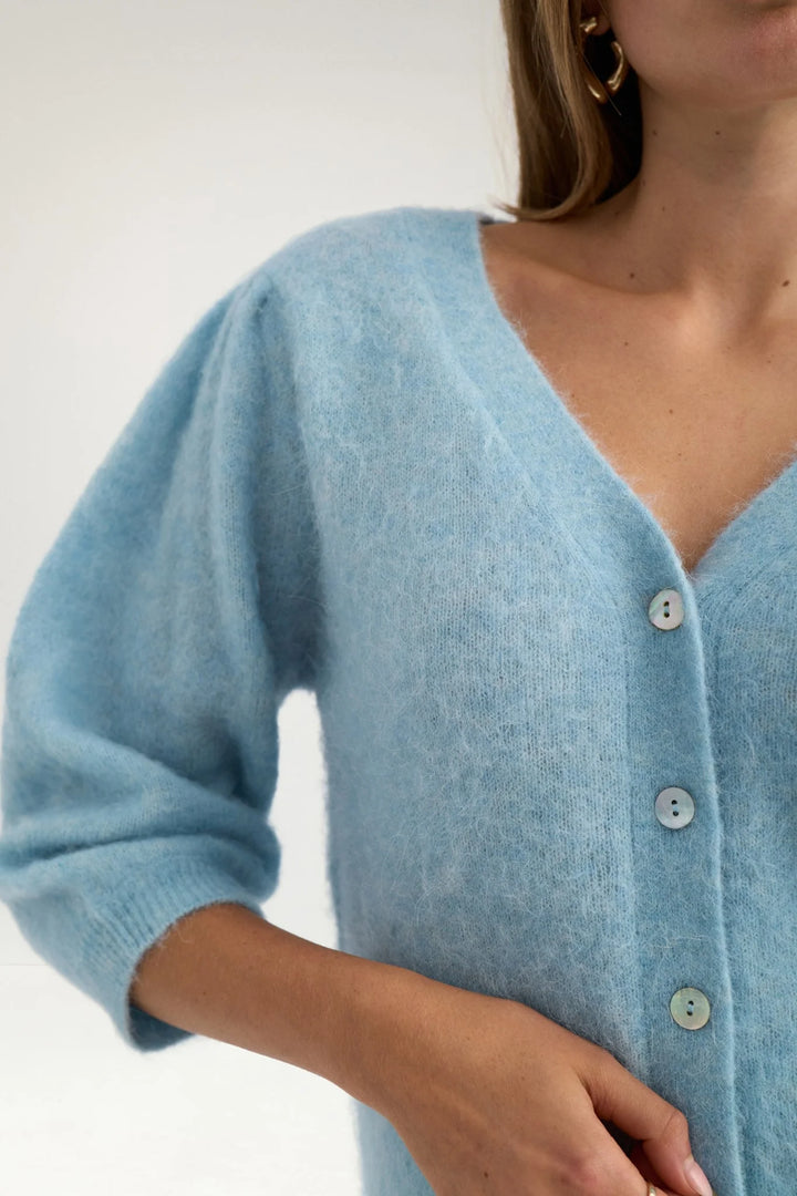 FORGET ME NOT BLUE SURI BRUSHED CARDIGAN
