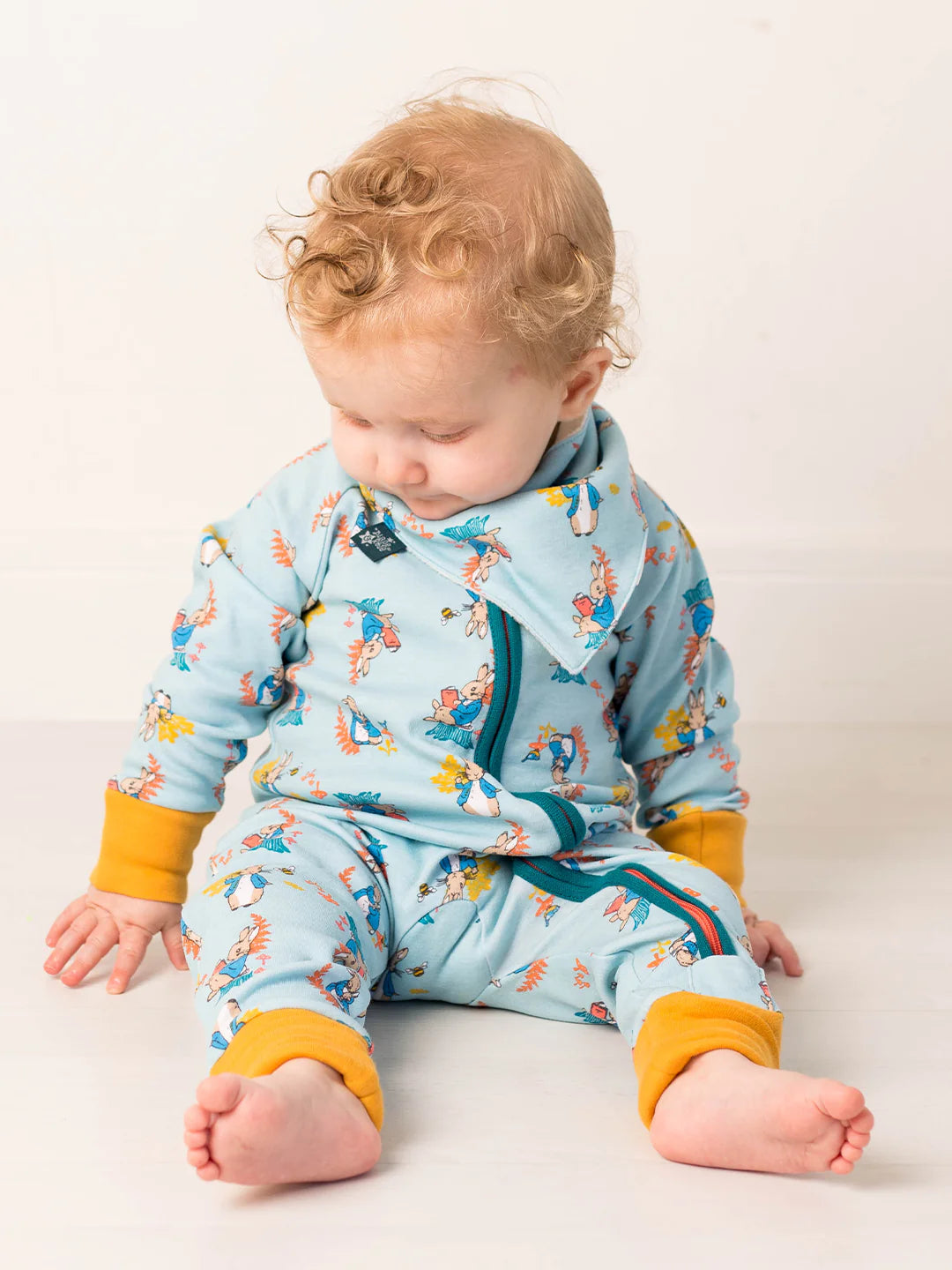 PETER RABBIT WOODLAND ZIP UP ROMPER