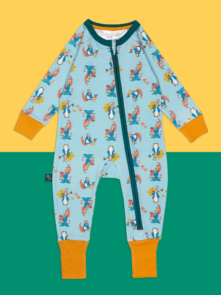 PETER RABBIT WOODLAND ZIP UP ROMPER