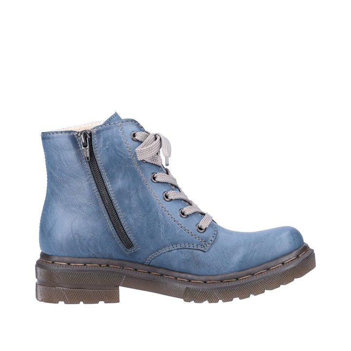 LADIES BLUE MID HEIGHT BOOTS