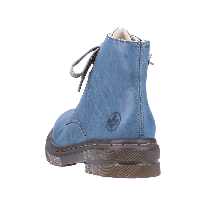 LADIES BLUE MID HEIGHT BOOTS