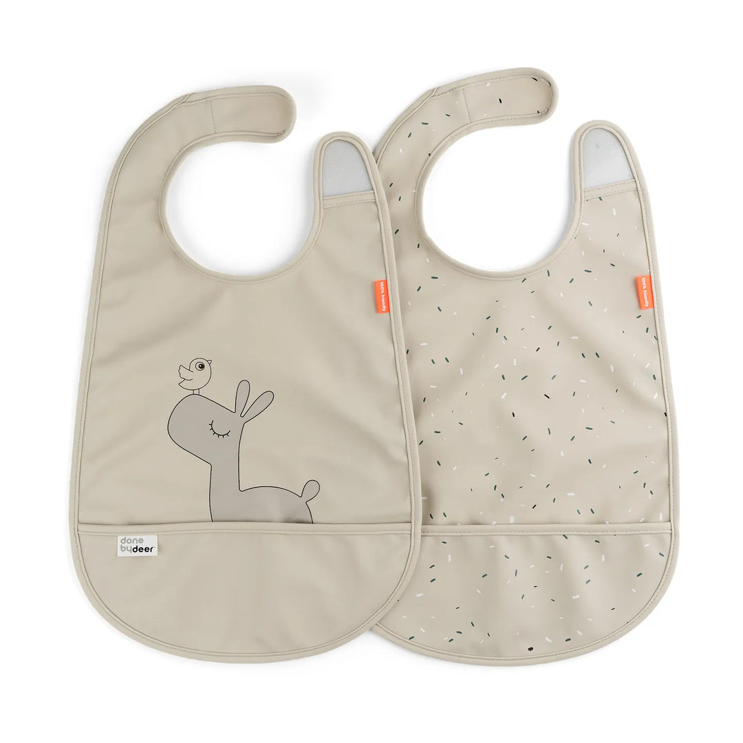 LALEE SAND VELCRO BIB 2 PACK