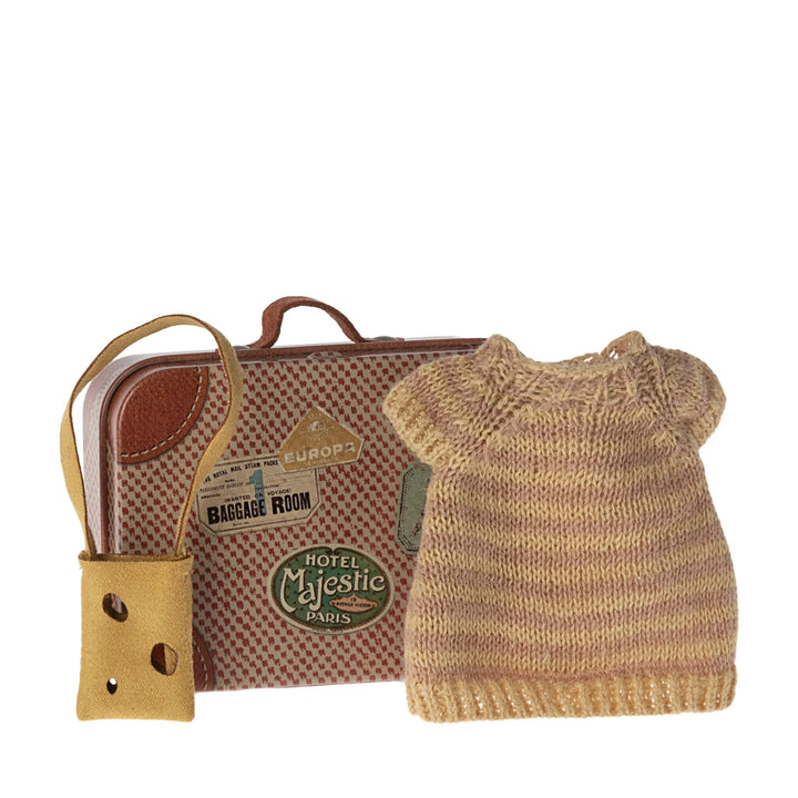 BIG SISTER MOUSE KNITTED DRESS & BAG IN SUITCASE