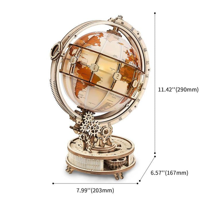 LUMINOUS GLOBE WOODEN PUZZLE