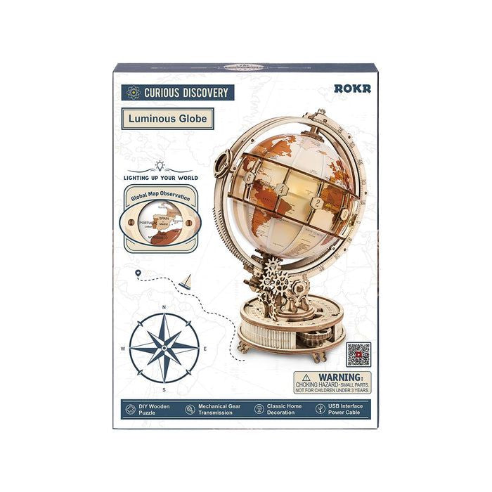 LUMINOUS GLOBE WOODEN PUZZLE