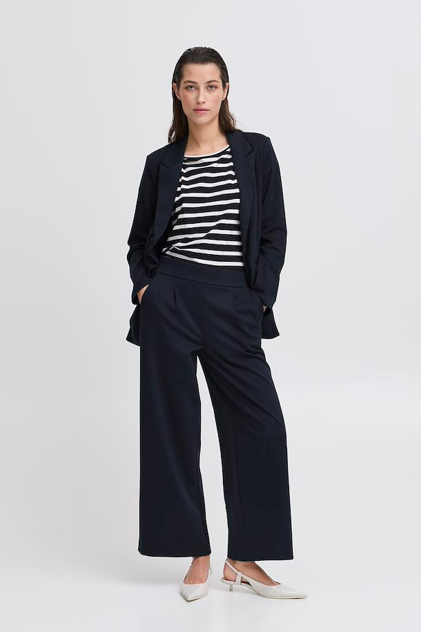 COPENHAGEN NIGHT RIZETTA CROPPED WIDE LEG TROUSER