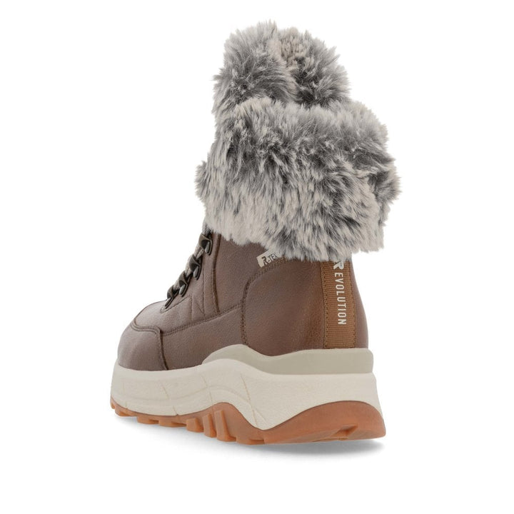 LADIES BROWN MID HEIGHT BOOTS