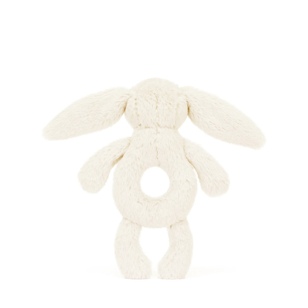 CREAM BUNNY RING RATTLE