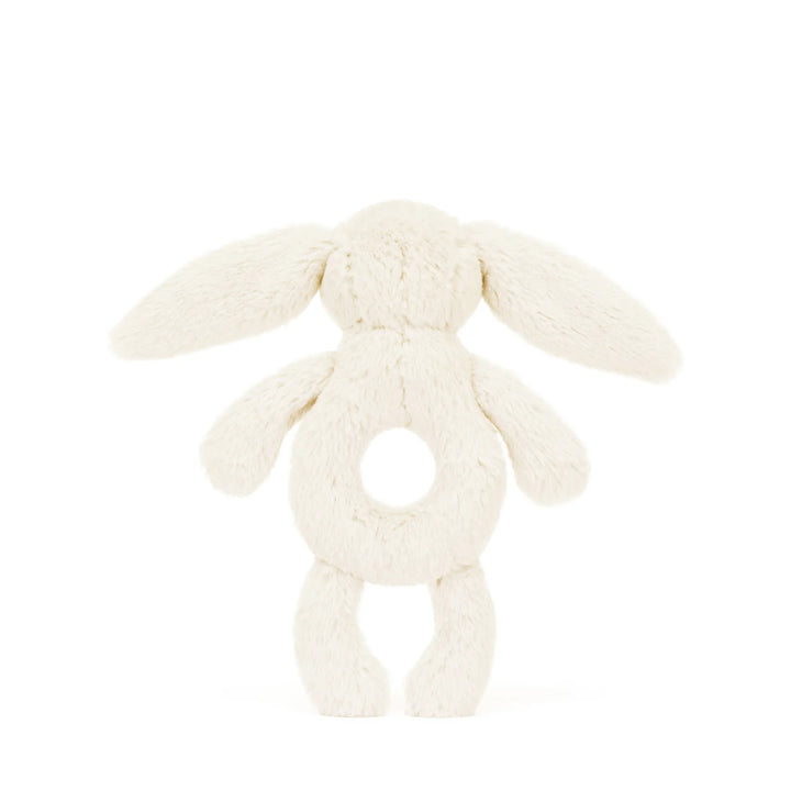 CREAM BUNNY RING RATTLE