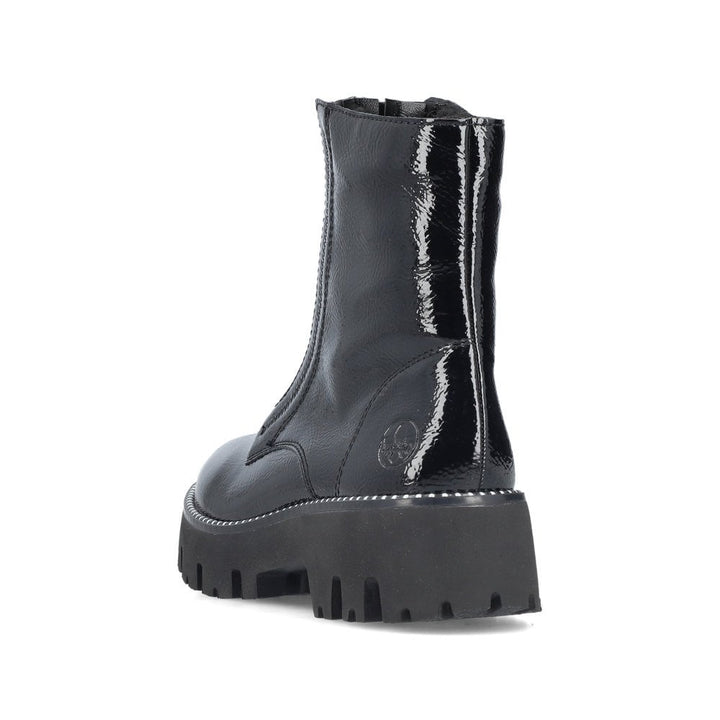 Y3351-00 LADIES BLACK MID HEIGHT BOOTS