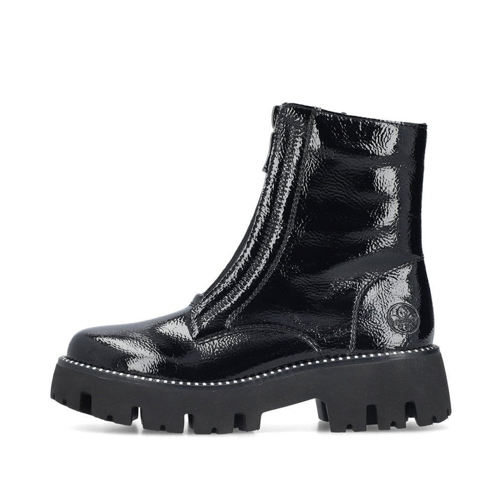 Y3351-00 LADIES BLACK MID HEIGHT BOOTS