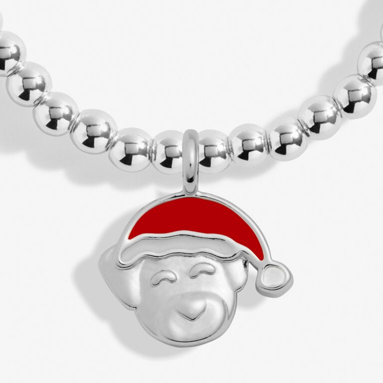 A LITTLE SANTA PAWS GIRLS BRACELET