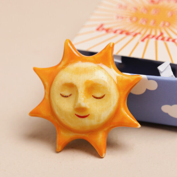 TINY MATCHBOX CERAMIC SUNSHINE TOKEN