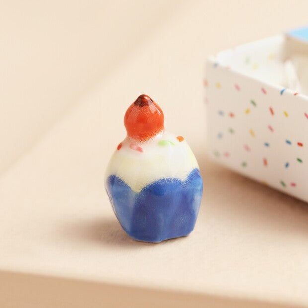 TINY MATCHBOX CERAMIC BIRTHDAY TOKEN