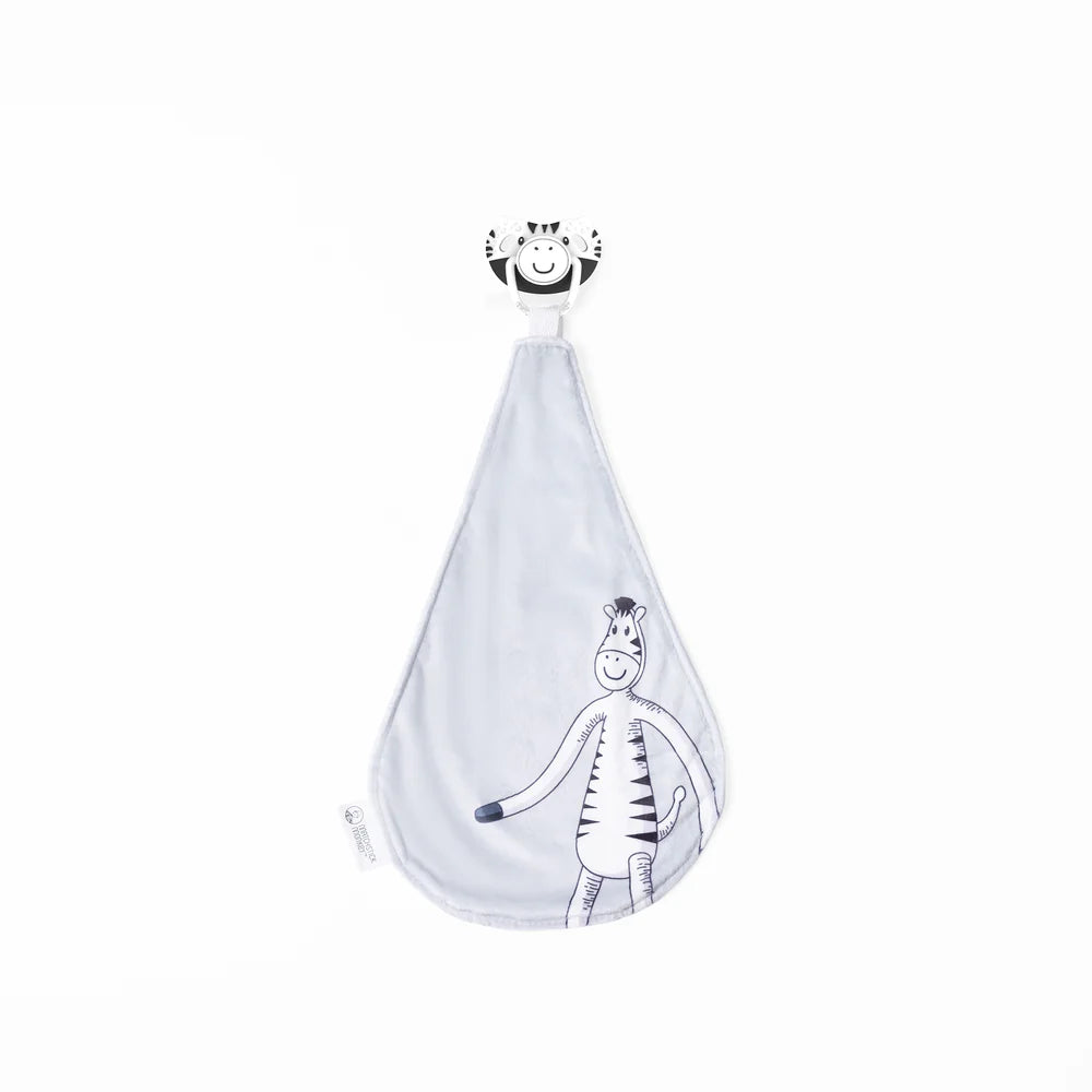 TEETHING SOOTHER & COMFORTER ZIPPY ZEBRA