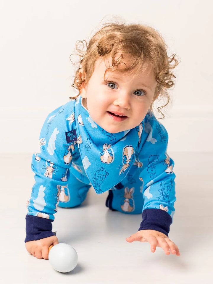 PETER RABBIT NAVY ZIP UP ROMPER