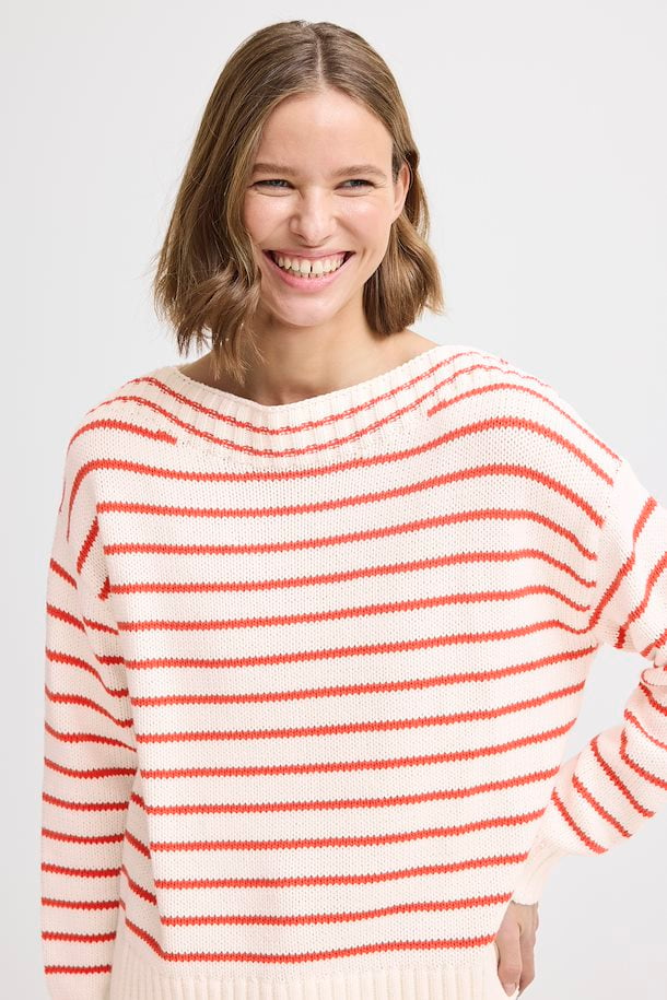 POINSETTIA MIX STRIPE NAGLA JUMPER