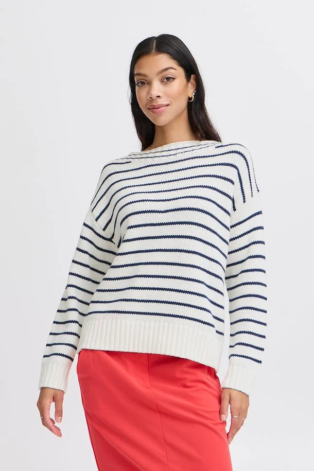 MARSHMALLOW MIX STRIPE NAGLA JUMPER