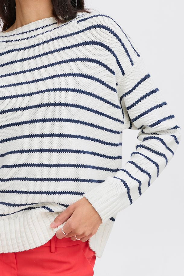 MARSHMALLOW MIX STRIPE NAGLA JUMPER