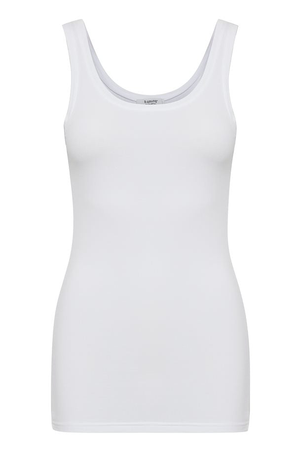 OPTICAL WHITE PAMILA VEST TOP