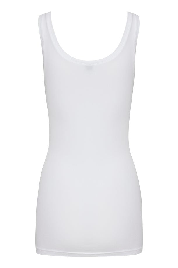 OPTICAL WHITE PAMILA VEST TOP