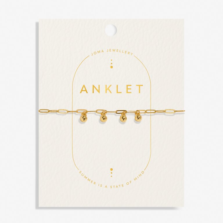 GOLD CHARMS ANKLET