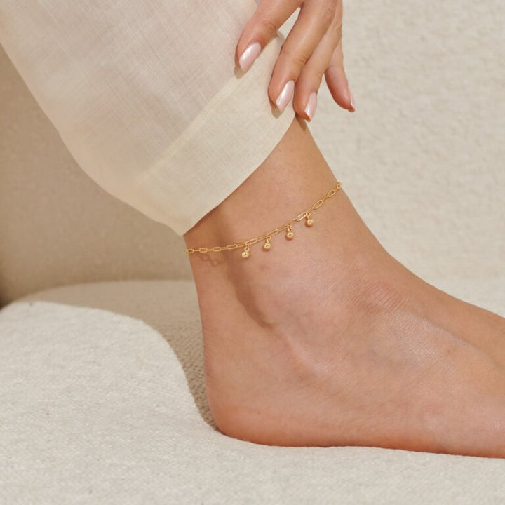 GOLD CHARMS ANKLET