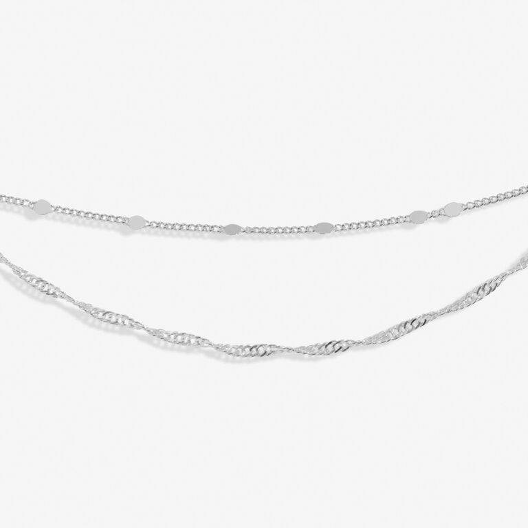 SILVER LAYERED TWIST ANKLET