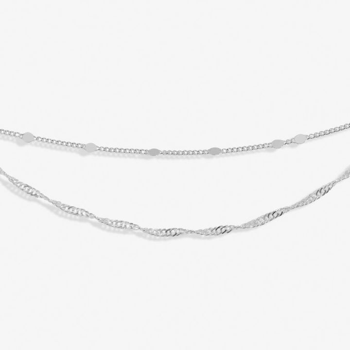 SILVER LAYERED TWIST ANKLET