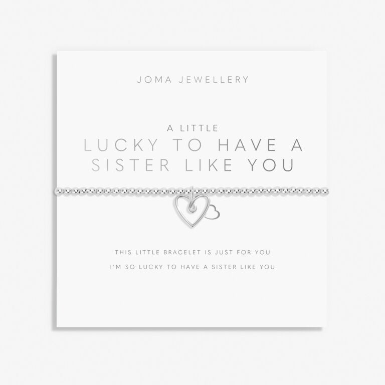 A LITTLE LUCKY TO HAVE A SISTER LIKE YOU BRACELET
