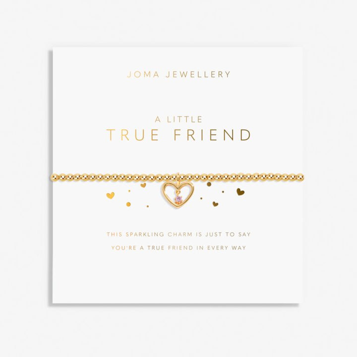 A LITTLE TRUE FRIEND BRACELET GOLD