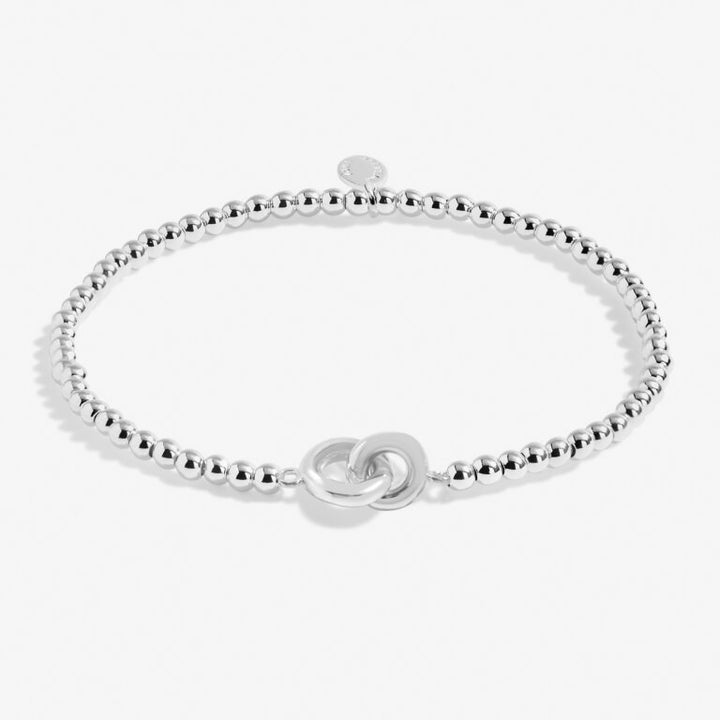 SILVER LINKED CIRCLES ANKLET