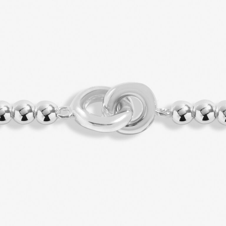 SILVER LINKED CIRCLES ANKLET