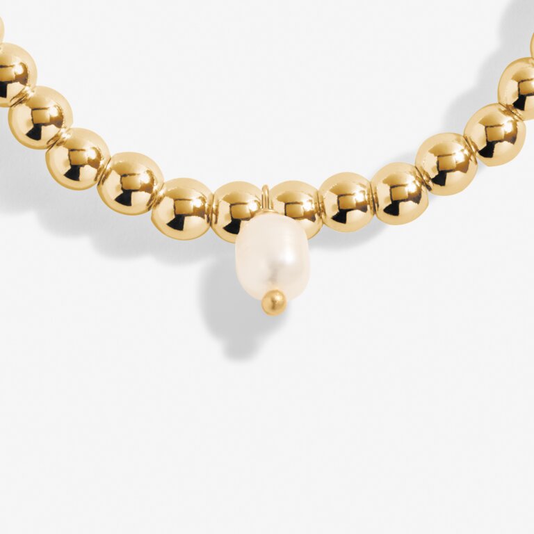 GOLD THREE PEARL ANKLET