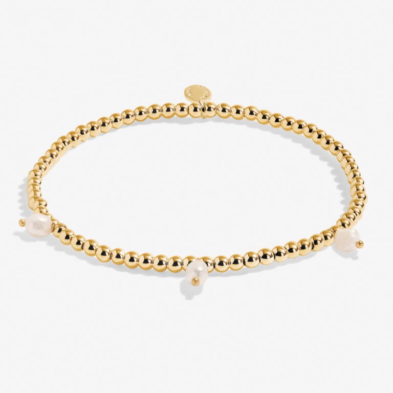 GOLD THREE PEARL ANKLET