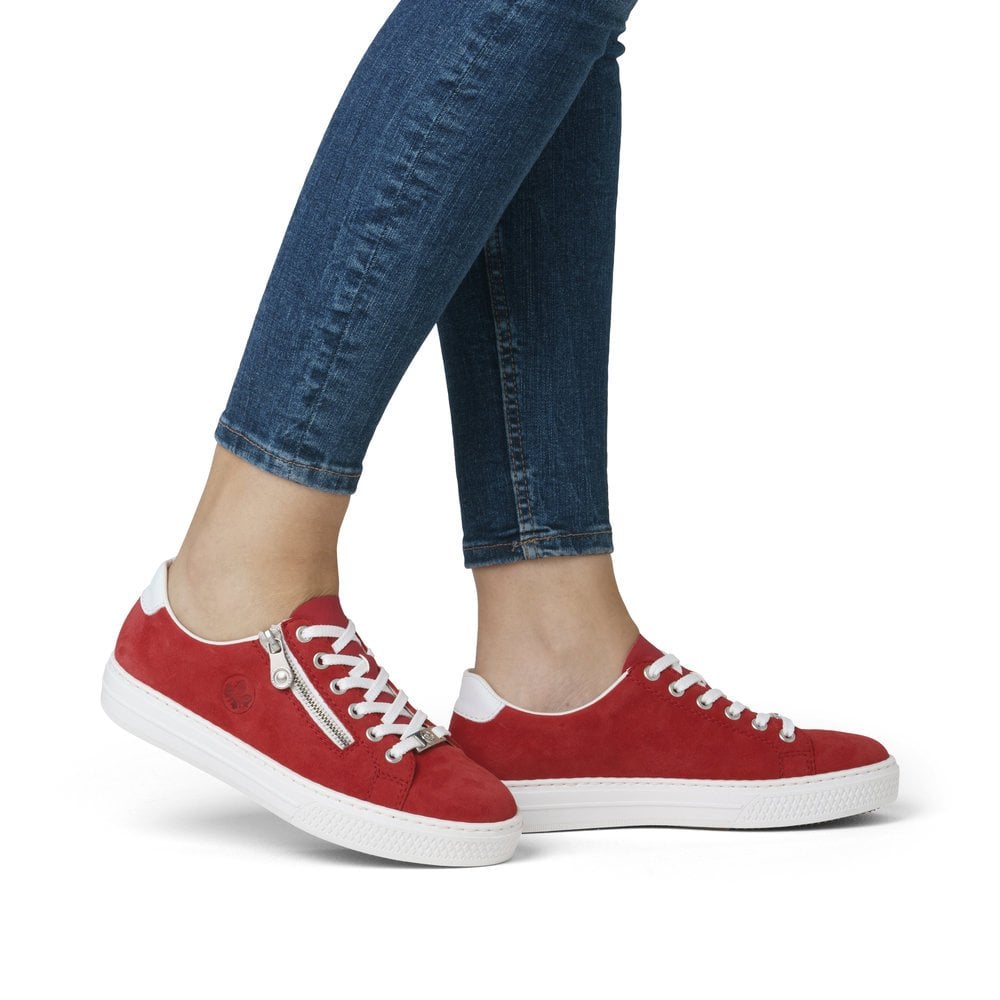 L59L1-33 LADIES SHOES RED SEITL. ANFLECHTER