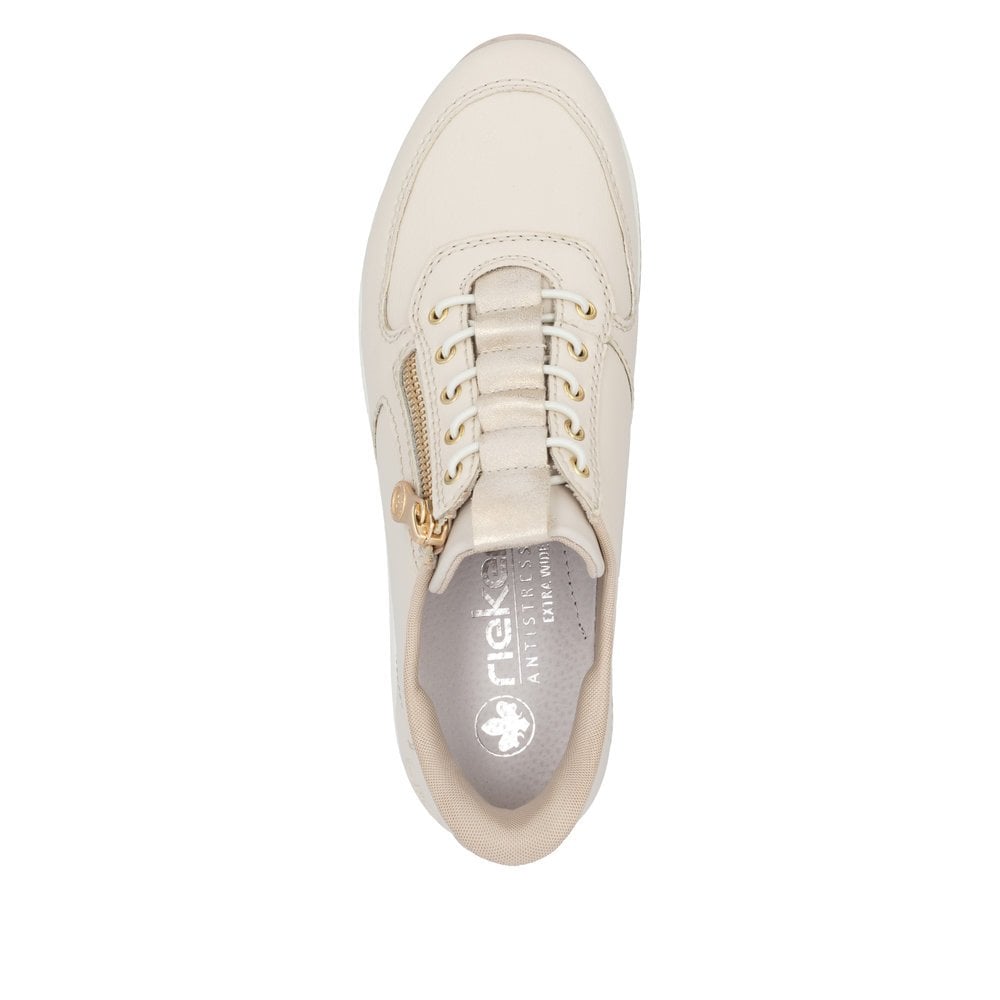 N1156-60 BEIGE ZIP UP TRAINER